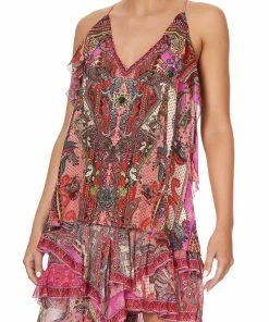 Camilla EBoutique (US) Up To 40% Off STRAP TOP WITH RUFFLE LOTUS LOVERS