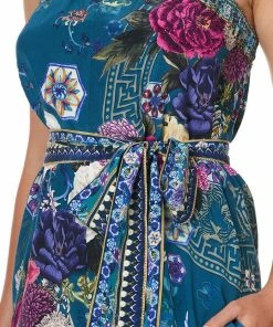 Camilla EBoutique (US) STRAPLESS PLAYSUIT WITH WAIST TIE LUNAR GAZING Up To 40% Off
