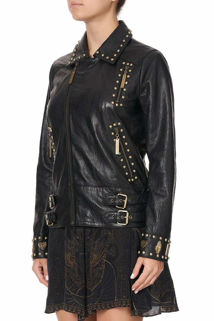 Camilla EBoutique (US) STUDDED BIKER JACKET COBRA KING Up To 50% Off