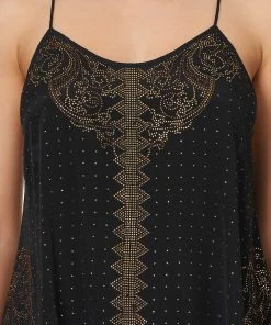 Camilla EBoutique (US) Sale Clothing T BACK SHOESTRING TOP LUXE BLACK