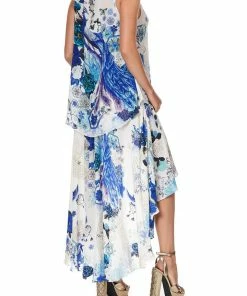 Camilla EBoutique (US) TANK TOP WITH STRAP BEAD DETAIL WHITE SIDE OF THE MOON