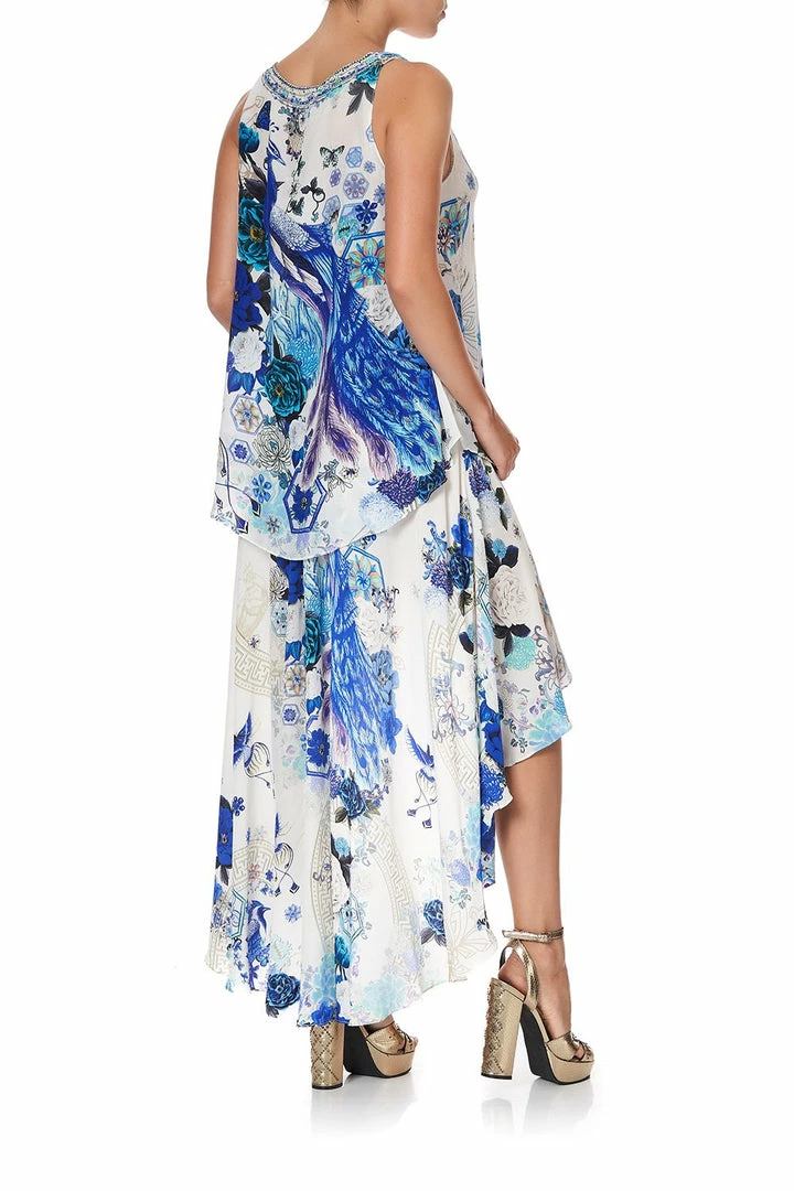 Camilla EBoutique (US) TANK TOP WITH STRAP BEAD DETAIL WHITE SIDE OF THE MOON