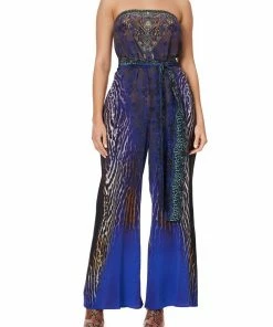 Camilla EBoutique (US) TIE WAIST STRAPLESS JUMPSUIT KOMODO QUEEN