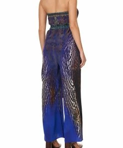 Camilla EBoutique (US) TIE WAIST STRAPLESS JUMPSUIT KOMODO QUEEN