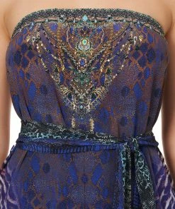 Camilla EBoutique (US) TIE WAIST STRAPLESS JUMPSUIT KOMODO QUEEN