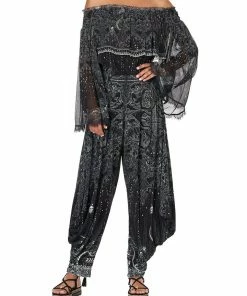 Camilla EBoutique (US) Up To 40% Off JERSEY DRAPE PANT WITH POCKET MIDNIGHT PEARL