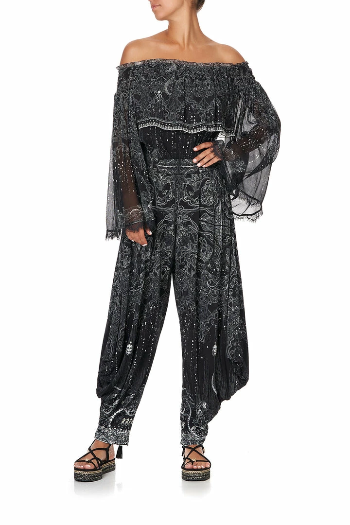 Camilla EBoutique (US) Up To 40% Off JERSEY DRAPE PANT WITH POCKET MIDNIGHT PEARL