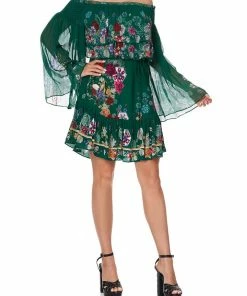 Camilla EBoutique (US) Up To 50% Off TIERED RUFFLE DRESS EMERALD'S ORBIT