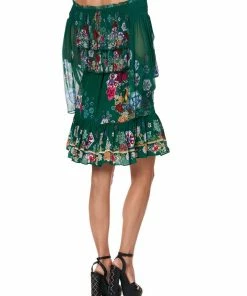 Camilla EBoutique (US) Up To 50% Off TIERED RUFFLE DRESS EMERALD'S ORBIT