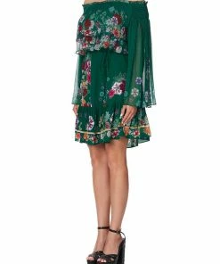 Camilla EBoutique (US) Up To 50% Off TIERED RUFFLE DRESS EMERALD'S ORBIT