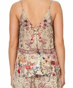 Camilla EBoutique (US) TOP WITH NECKLINE FRILL DRIFTING DREAMER Up To 40% Off