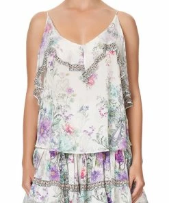 Camilla EBoutique (US) TOP WITH NECKLINE FRILL FOREVER FAR