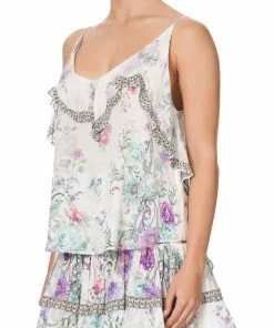 Camilla EBoutique (US) TOP WITH NECKLINE FRILL FOREVER FAR