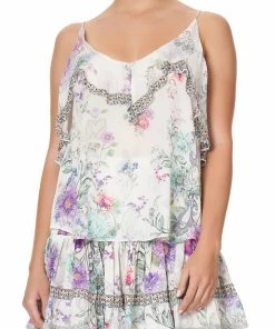 Camilla EBoutique (US) TOP WITH NECKLINE FRILL FOREVER FAR