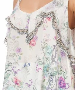 Camilla EBoutique (US) TOP WITH NECKLINE FRILL FOREVER FAR