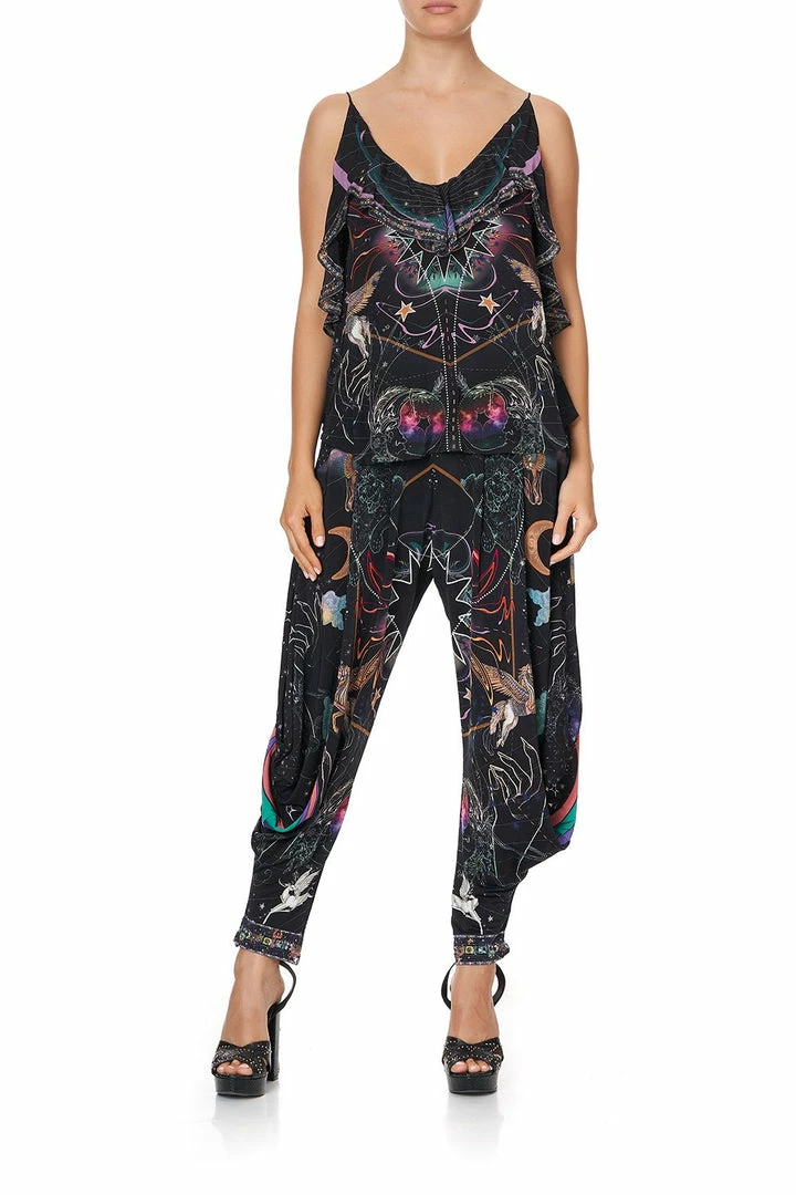 Camilla EBoutique (US) TOP WITH NECKLINE FRILL MIDNIGHT MOON HOUSE Up To 50% Off