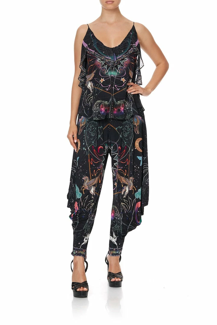 Camilla EBoutique (US) TOP WITH NECKLINE FRILL MIDNIGHT MOON HOUSE Up To 50% Off