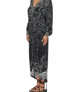 Camilla EBoutique (US) TWIST FRONT DRESS MIDNIGHT PEARL Up To 50% Off