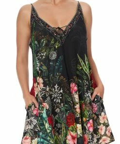 Camilla EBoutique (US) Up To 40% Off V NECK DRESS WITH NECKBANDS RAISED WITH WOLVES