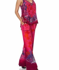 Camilla EBoutique (US) V NECK CAMI TROPIC OF NEON