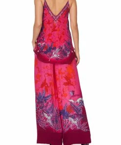 Camilla EBoutique (US) V NECK CAMI TROPIC OF NEON