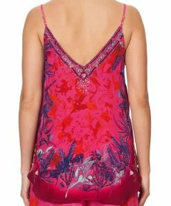 Camilla EBoutique (US) V NECK CAMI TROPIC OF NEON