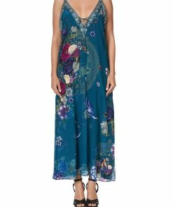 Camilla EBoutique (US) Up To 50% Off V NECK DRESS WITH NECKBANDS LUNAR GAZING