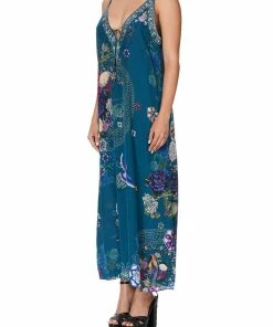 Camilla EBoutique (US) Up To 50% Off V NECK DRESS WITH NECKBANDS LUNAR GAZING