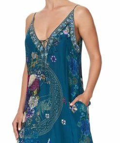 Camilla EBoutique (US) Up To 50% Off V NECK DRESS WITH NECKBANDS LUNAR GAZING