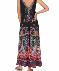 Camilla EBoutique (US) Sale Clothing V NECK FLARED JUMPSUIT BOHEMIAN REBELLION