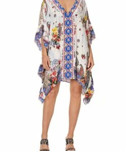 Camilla EBoutique (US) V-NECK KAFTAN WITH RUFFLE SLEEVE FRIDA FREEDOM Up To 30% Off