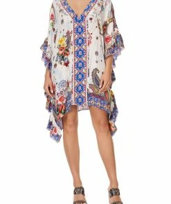 Camilla EBoutique (US) V-NECK KAFTAN WITH RUFFLE SLEEVE FRIDA FREEDOM Up To 30% Off