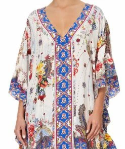 Camilla EBoutique (US) V-NECK KAFTAN WITH RUFFLE SLEEVE FRIDA FREEDOM Up To 30% Off