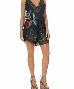 Camilla EBoutique (US) Up To 50% Off V-NECK LACE PLAYSUIT WISE WINGS