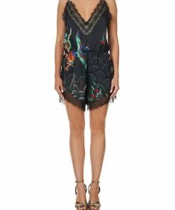 Camilla EBoutique (US) Up To 50% Off V-NECK LACE PLAYSUIT WISE WINGS