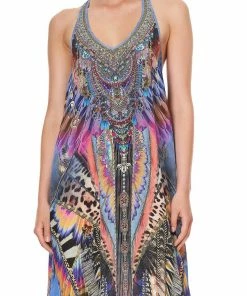 Camilla EBoutique (US) V NECK RACERBACK DRESS LOVE ON THE WING Up To 40% Off
