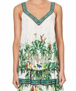 Camilla EBoutique (US) V-NECK STRAP TOP DAINTREE DARLING