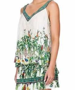 Camilla EBoutique (US) V-NECK STRAP TOP DAINTREE DARLING