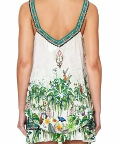 Camilla EBoutique (US) V-NECK STRAP TOP DAINTREE DARLING