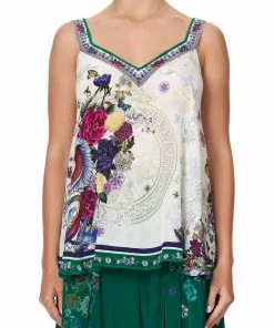 Camilla EBoutique (US) V-NECK STRAP TOP GENTLE MOON