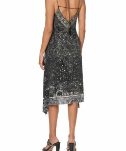 Camilla EBoutique (US) V-NECK STRAPPY FLARE DRESS MIDNIGHT PEARL Up To 30% Off