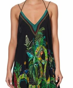 Camilla EBoutique (US) V-NECK STRAPPY FLARE DRESS RIVER CRUISE Up To 30% Off
