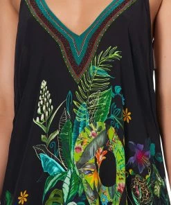 Camilla EBoutique (US) V-NECK STRAPPY FLARE DRESS RIVER CRUISE Up To 30% Off