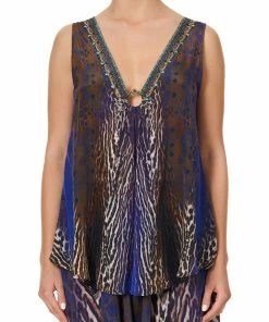 Camilla EBoutique (US) Sale Clothing WIDE STRAP U-RING TOP KOMODO QUEEN