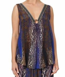 Camilla EBoutique (US) Sale Clothing WIDE STRAP U-RING TOP KOMODO QUEEN