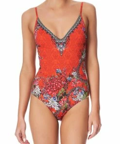 Camilla EBoutique (US) WIRED V-NECK ONE PIECE WONDERING WARATAH Up To 30% Off