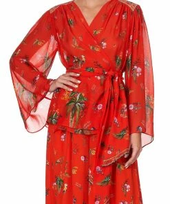 Camilla EBoutique (US) Up To 50% Off WRAP BLOUSE WITH YOKE CINEMA PARADISO