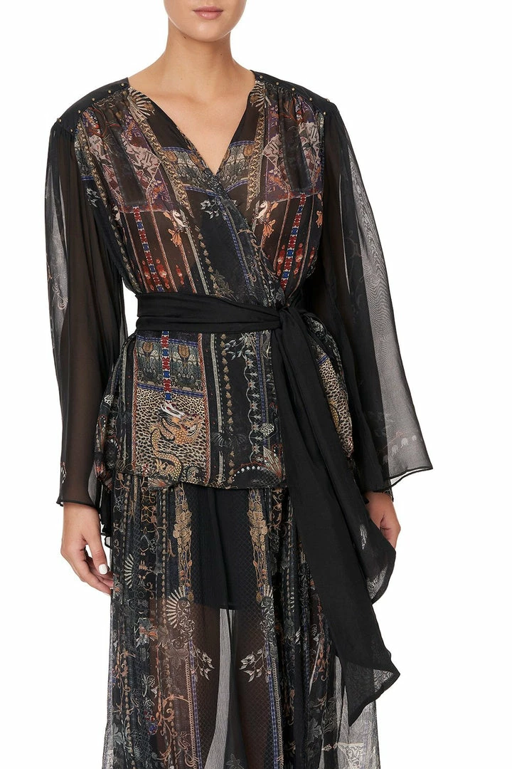 Camilla EBoutique (US) Up To 40% Off WRAP BLOUSE WITH YOKE SON OF SEVEN QUEENS