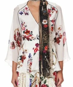 Camilla EBoutique (US) WRAP TOP WITH NECK TIE FAIRY GODMOTHER Up To 50% Off