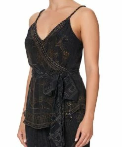 Camilla EBoutique (US) WRAP TOP WITH TWIST STRAPS COBRA KING